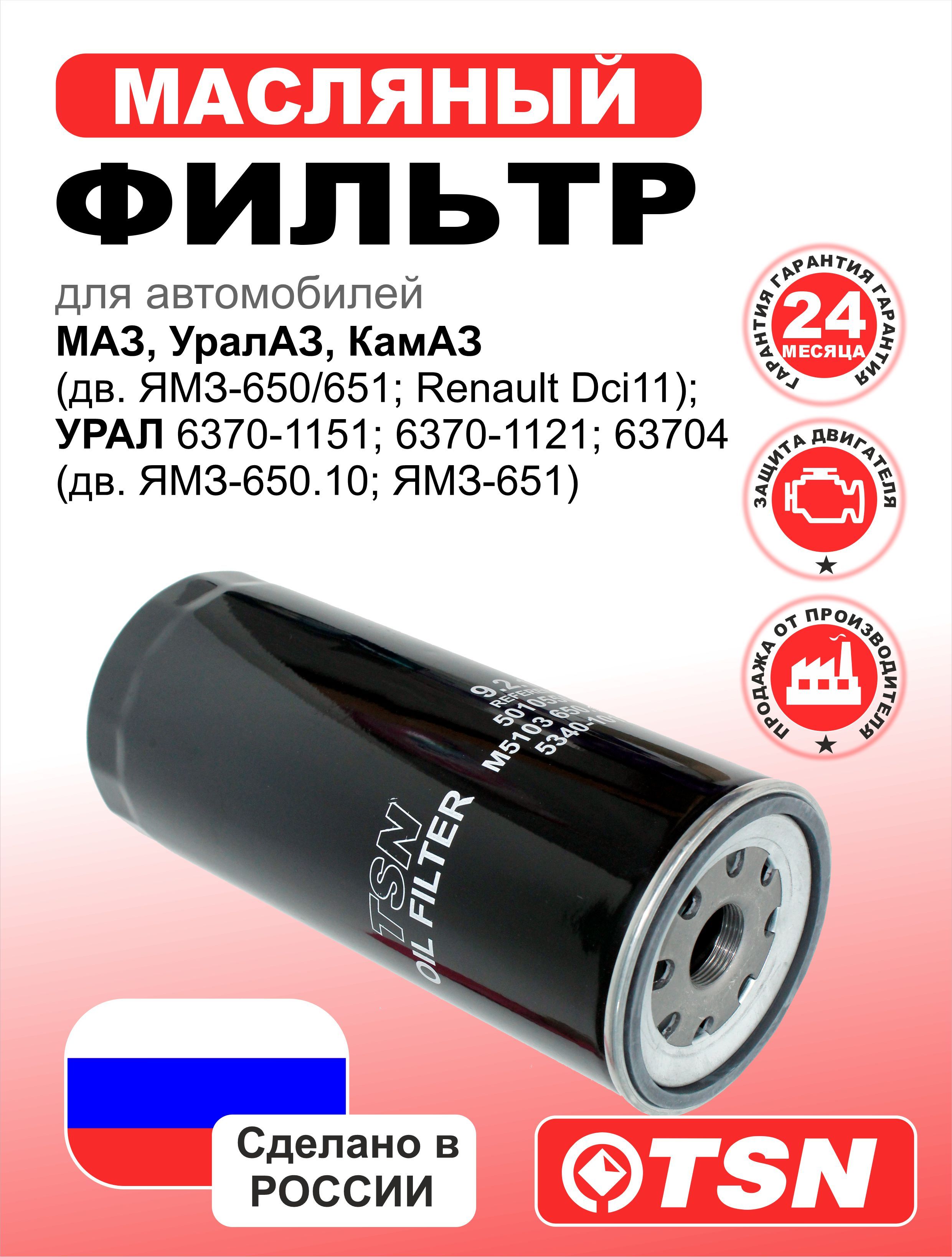 Фильтр масляный КАМАЗ,Урал дв.740 (ниточный) (740.1012040) (SedanFilter)