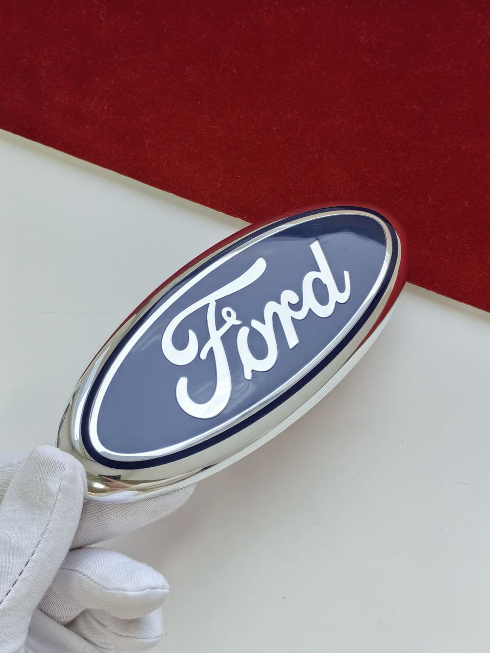 ЭмблемаFord144мм,шильдикФордФокусТёмно-синий1шт.