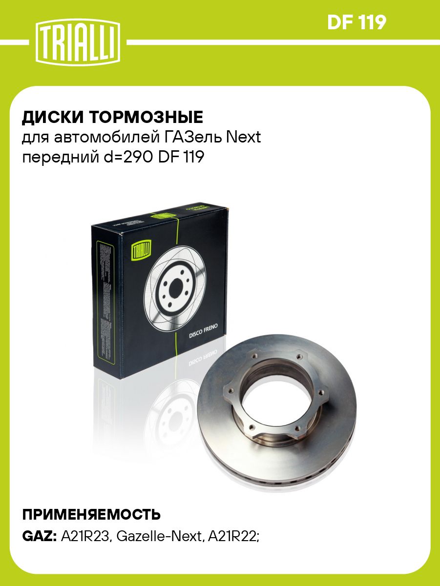 Диск тормозной ГАЗель Next передний (TRIALLI)