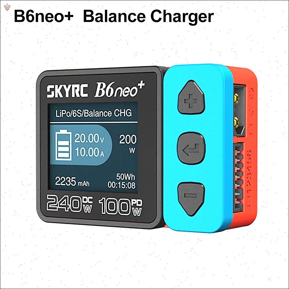 ИнтеллектуальноезарядноеустройствоSKYRCB6duo+Высокаямощностьпостоянноготока240ВтPD126W,МногоязычноеБалансовоезарядноеустройство,