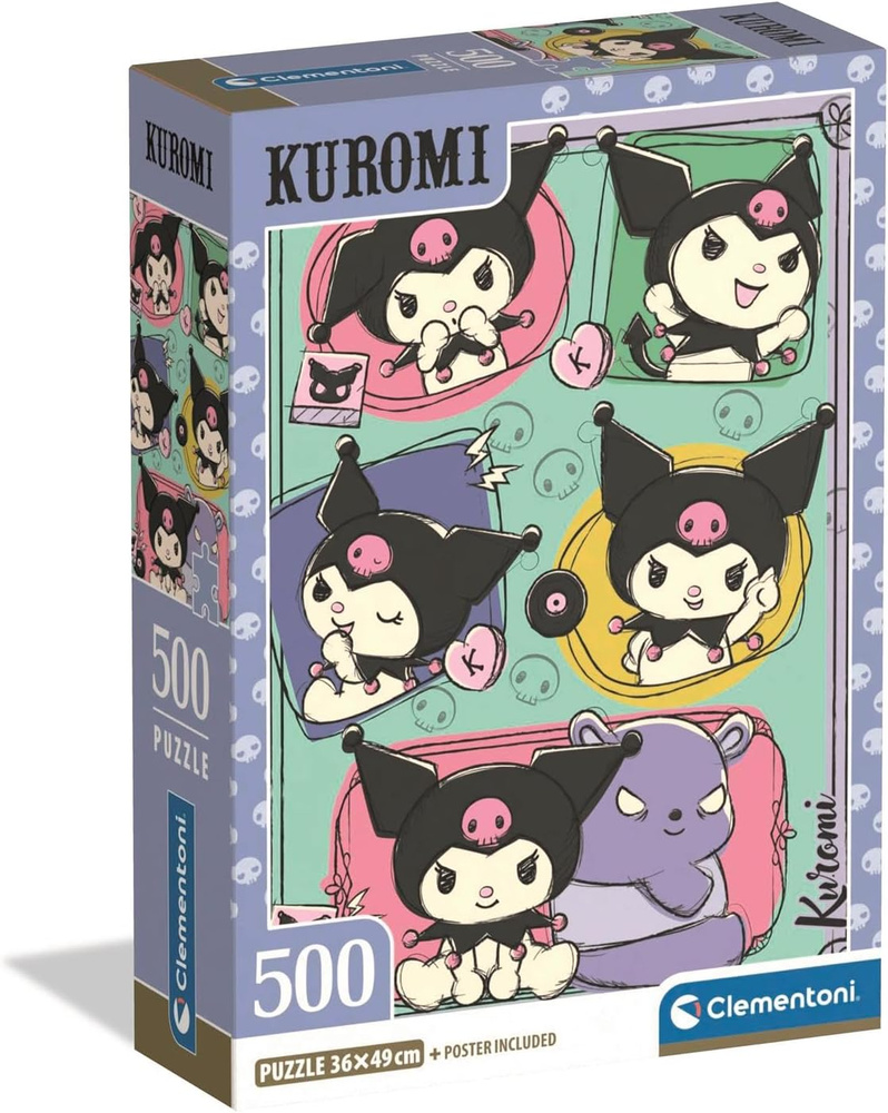 Пазл для взрослых 500 деталей, элементов: Куроми (Hello Kitty) #1