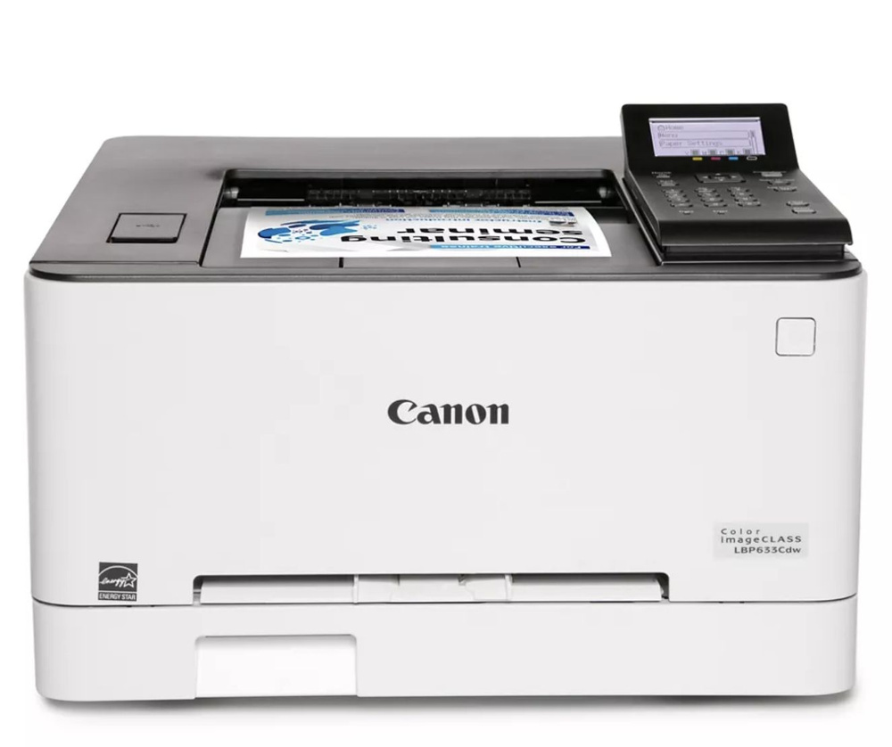 Canon Принтер лазерный i-SENSYS LBP633Cdw + Гарантия 12 месяцев + Wi-Fi +  Двусторонняя печать + Перезаправляемые картриджи , черный, белый