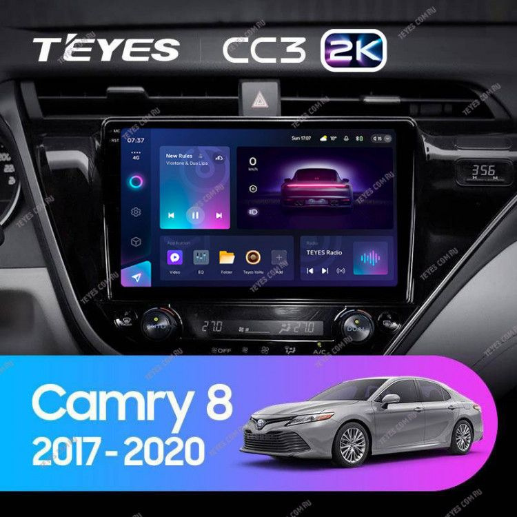Штатная магнитола Teyes CC3 2K 4/32 Toyota Camry 8 XV 70 (2017-2020) #1