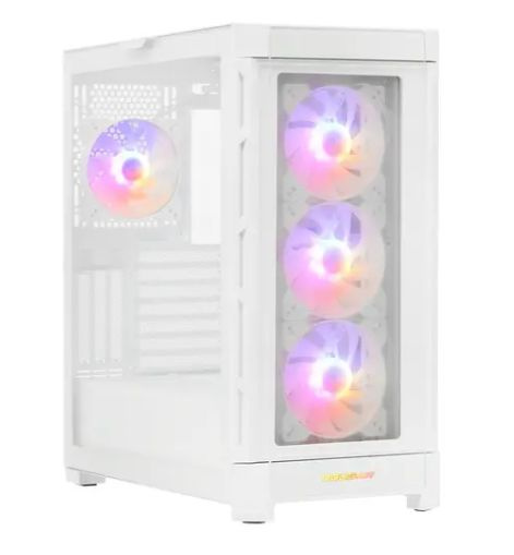 Корпус для пк, корпус для компьютера, Cougar Duoface Pro RGB, белый ...