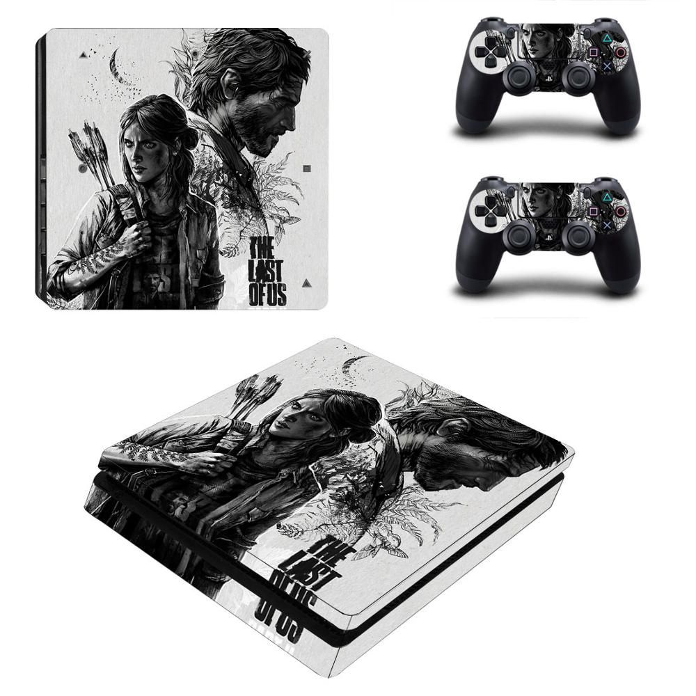 Наклейка The Last of Us для игровой приставки Sony PlayStation 4 Slim  полный комплект геймпады - купить с доставкой по выгодным ценам в  интернет-магазине OZON (1408440119)