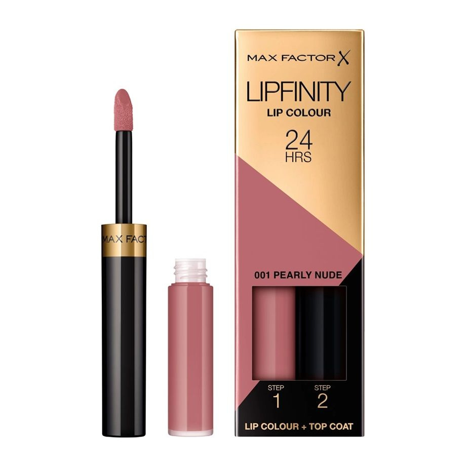 Max Factor Помада для губ Lipfinity Lip Colour, жидкая, стойкая и  увлажняющий блеск, тон 001 PEARLY NUDE - купить с доставкой по выгодным  ценам в интернет-магазине OZON (1412284359)