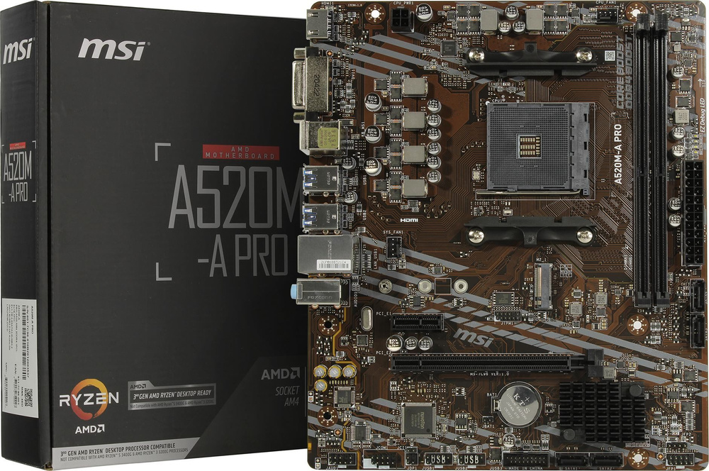 Материнская плата MSI A520M-A PRO купить по низкой цене с доставкой и ...
