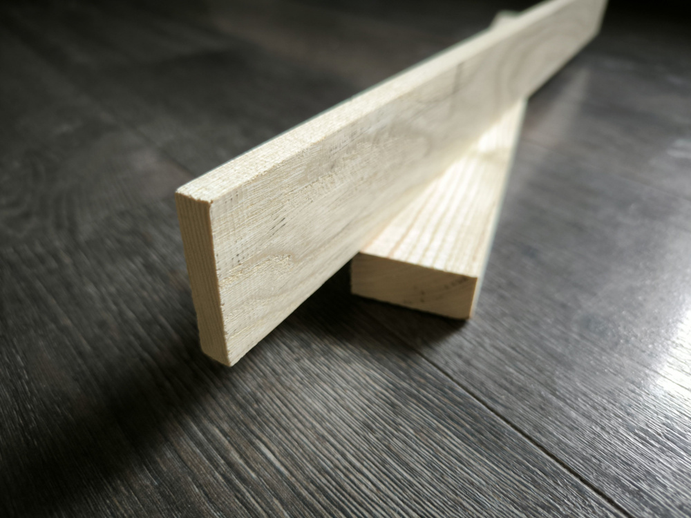 Рейка деревянная из Ясеня, строганая 10х20 мм, длина 20 см (5 шт)  #1