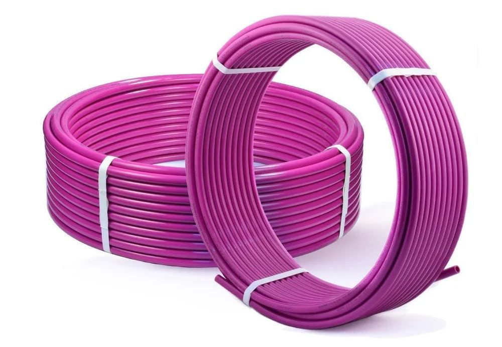 Труба из сшитого полиэтилена для теплого пола Рех-А - EVOH Ф16х2.2 мм (фиолетовая), бухта-120м  #1