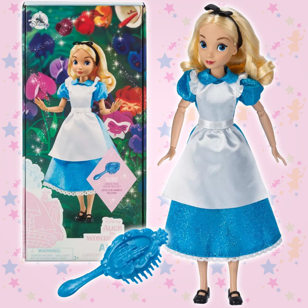 Кукла Алиса классическая с расческой мультфильм "Алиса в стране чудес ...