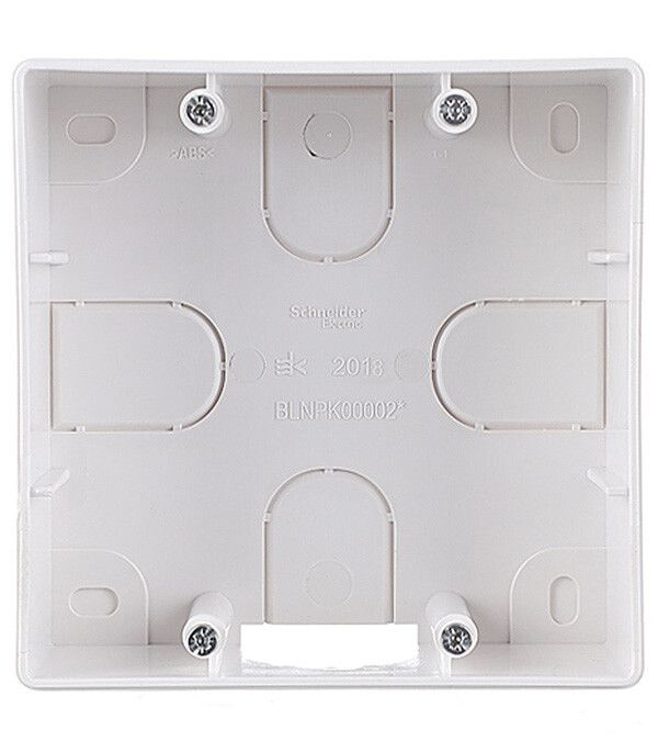 Коробка монтажная для силовых розеток Systeme Electric Blanca открытая ...