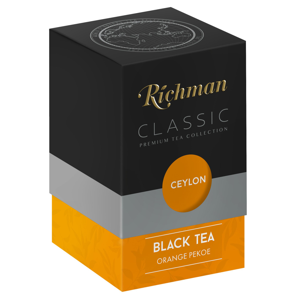 Чай Richman черный цейлонский крупнолистовой, стандарт "Orange Pekoe" OP 100г  #1
