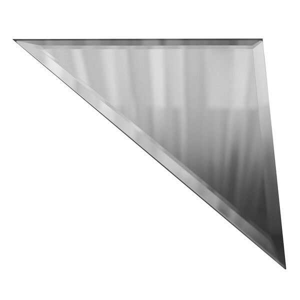 Плитка зеркальная треугольная 30х30 см Дом стекольных технологий серебряная с фацетом  #1