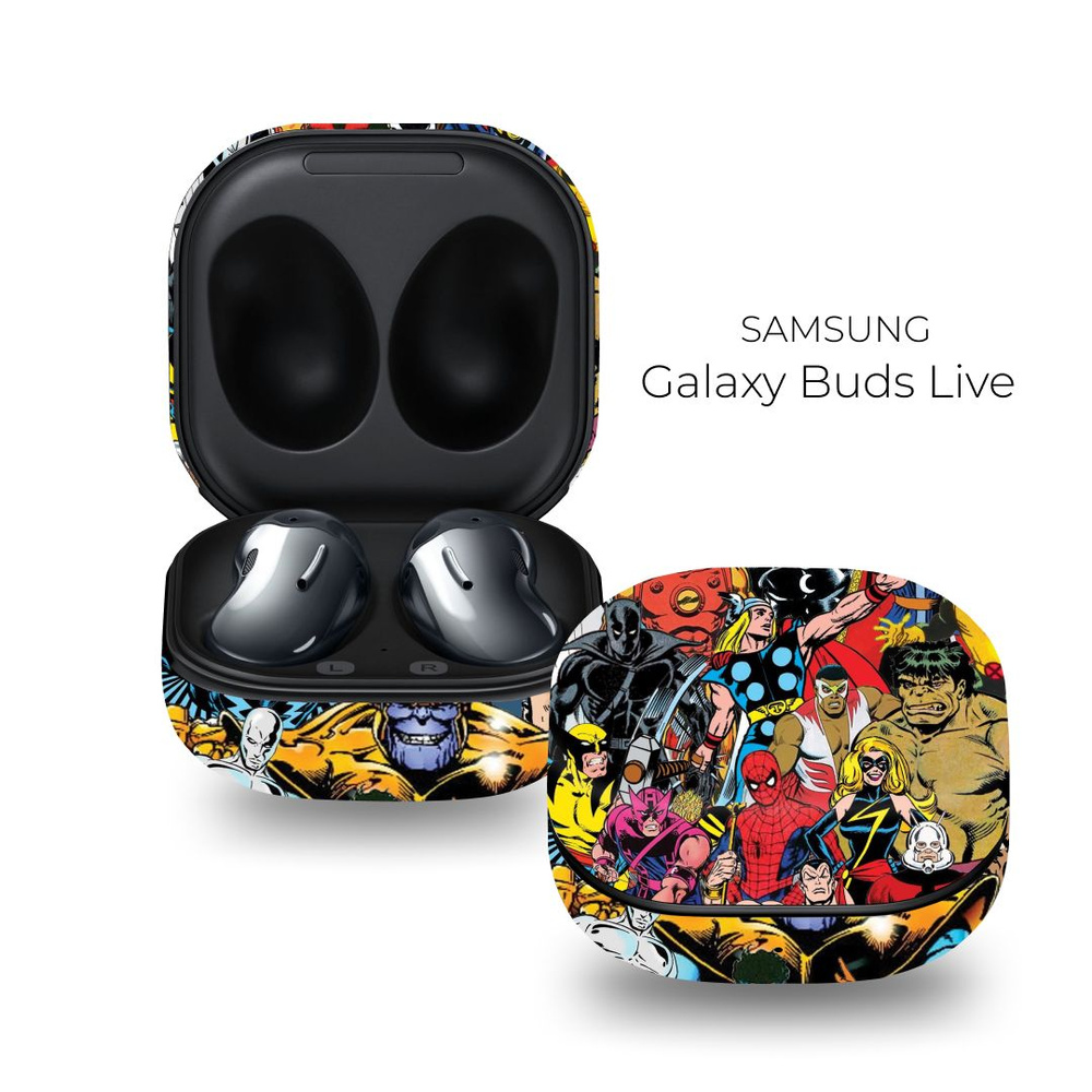 Чехол для наушников / Защитная гидрогелевая пленка для Samsung Galaxy Buds Live  #1