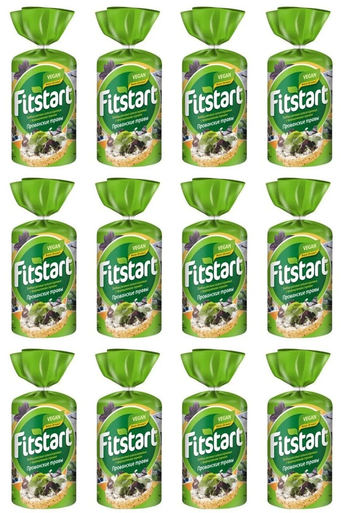 Fitstart Хлебцы рисовые Прованские травы, 90 г, 12 шт #1