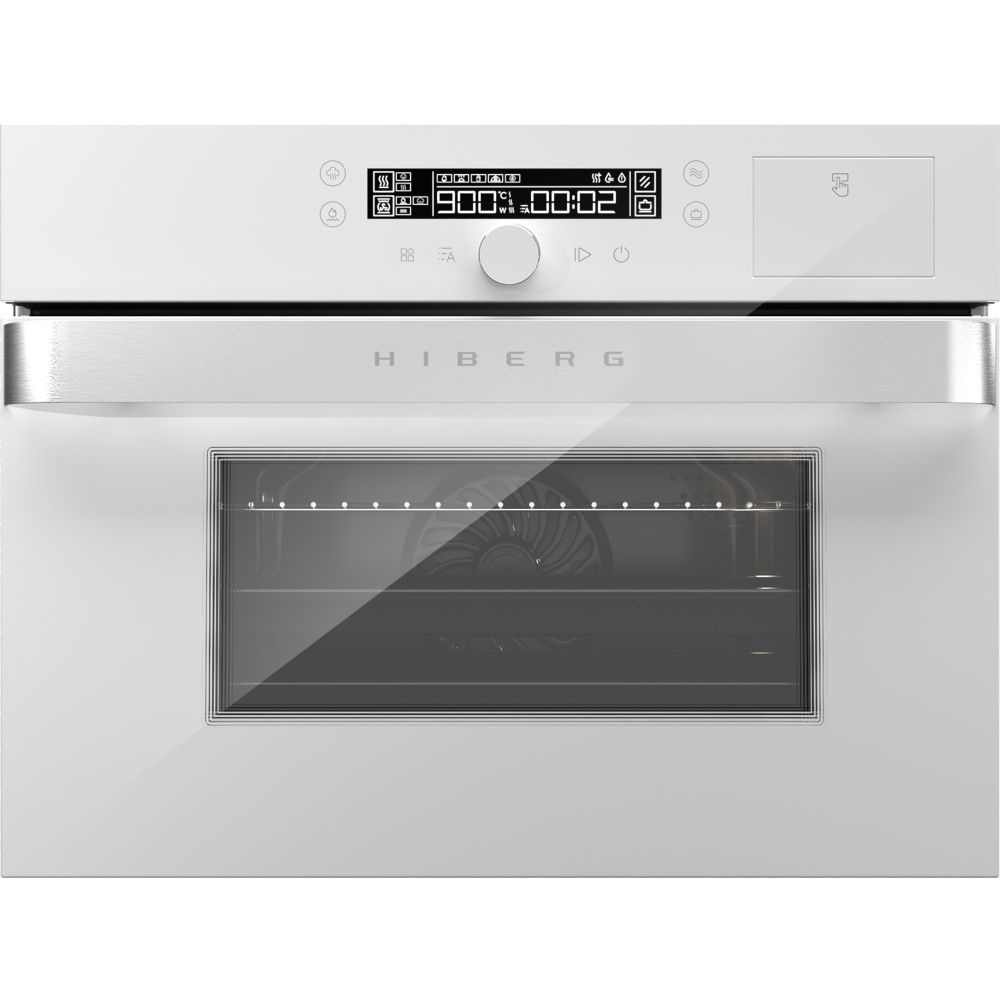 Духовой шкаф HIBERG MS-VM 5115 W SMART, встраиваемый, с СВЧ, с паром ...