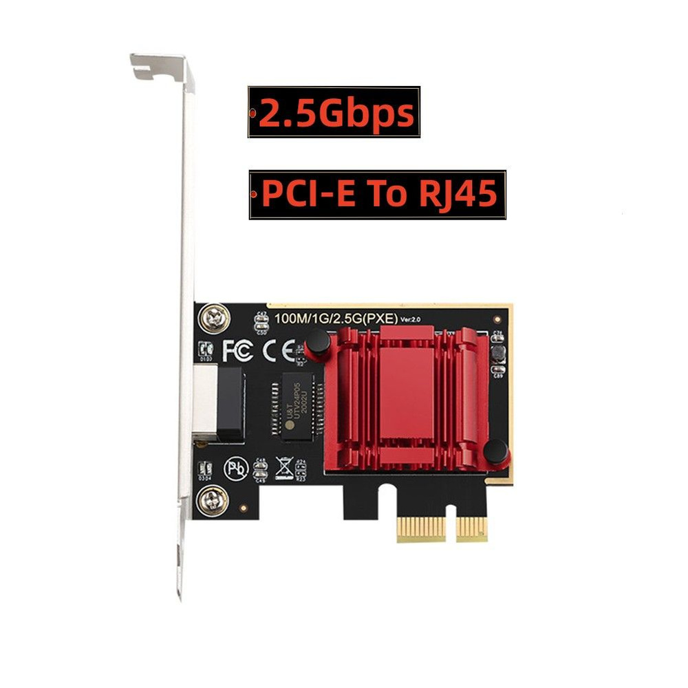 Сетевая карта Сетевой адаптер PCIe 2,5G RTL8125B Контроллер локальной ...