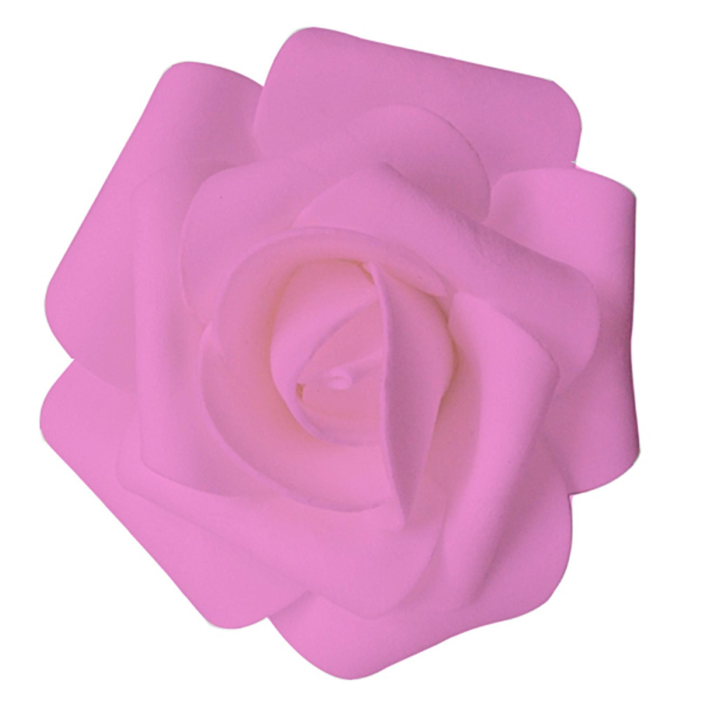 Декор свадебный Роза нежно-розовая 12см 1 шт #1