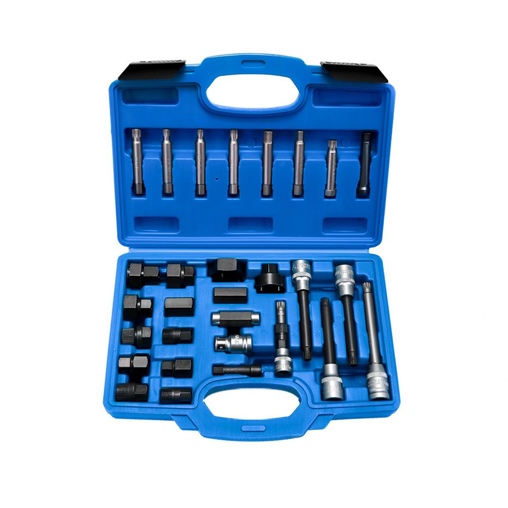 Набор ключей съемников для снятия шкивов обгонных муфт генератора 30шт ...