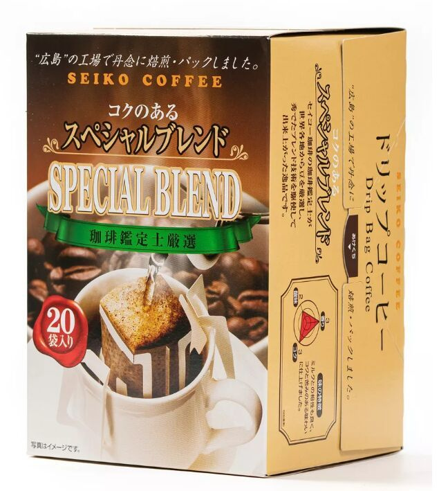 Кофе молотый Seiko Coffee Дрип-бэг Special blend (20 шт/уп) к/к 140г #1
