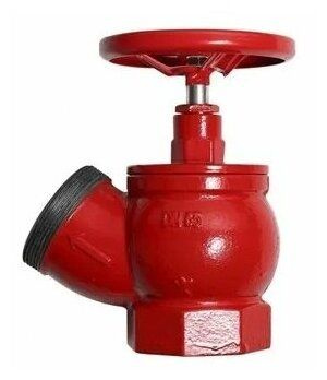 Вентиль пожарный КПЧ, клапан кран запорный угловой 125гр. чугунный d50  #1