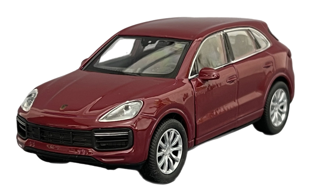 Машина металл Porsche Cayenne Turbo 12 см без коробки красная #1