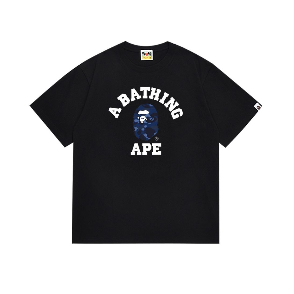 Футболка A BATHING APE, размер 48, цвет черный, хлопок95% - купить по ...