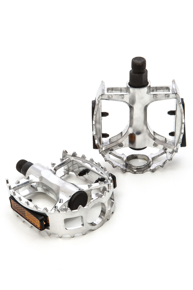 Педали для велосипедов алюминиевые резьба 9/16 819 BMX/MTB Серебро ...
