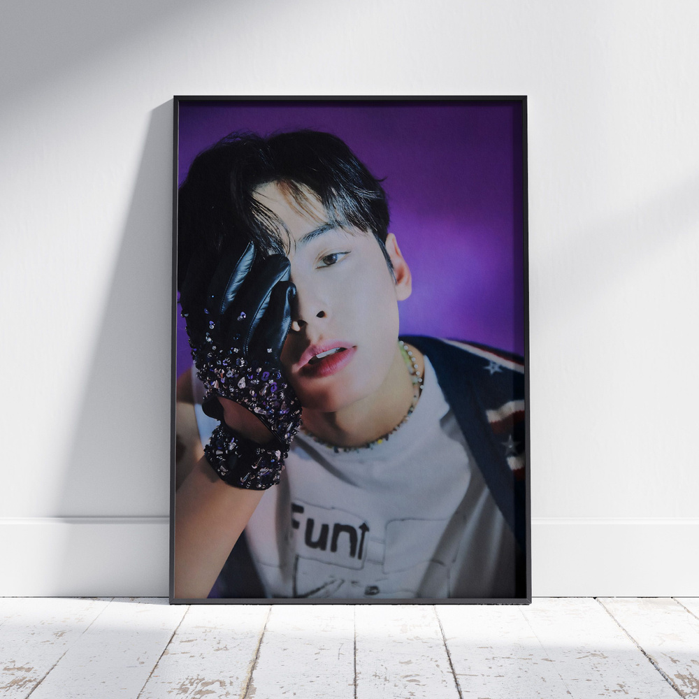Плакат на стену для интерьера K-POP (ASTRO - Чха Ыну - Cha Eunwoo 2) - Постер по КПОП музыке формата #1