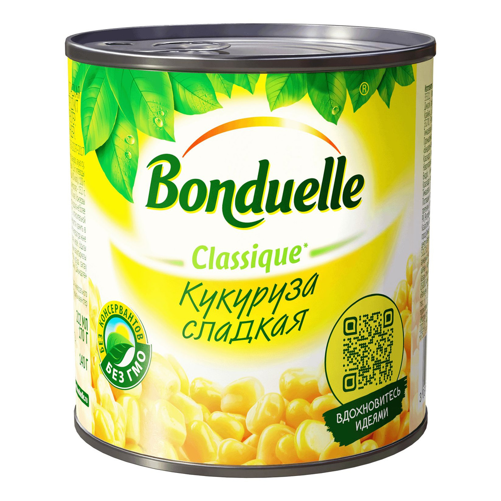 Кукуруза Bonduelle сладкая консервированная 170 г - купить с доставкой ...