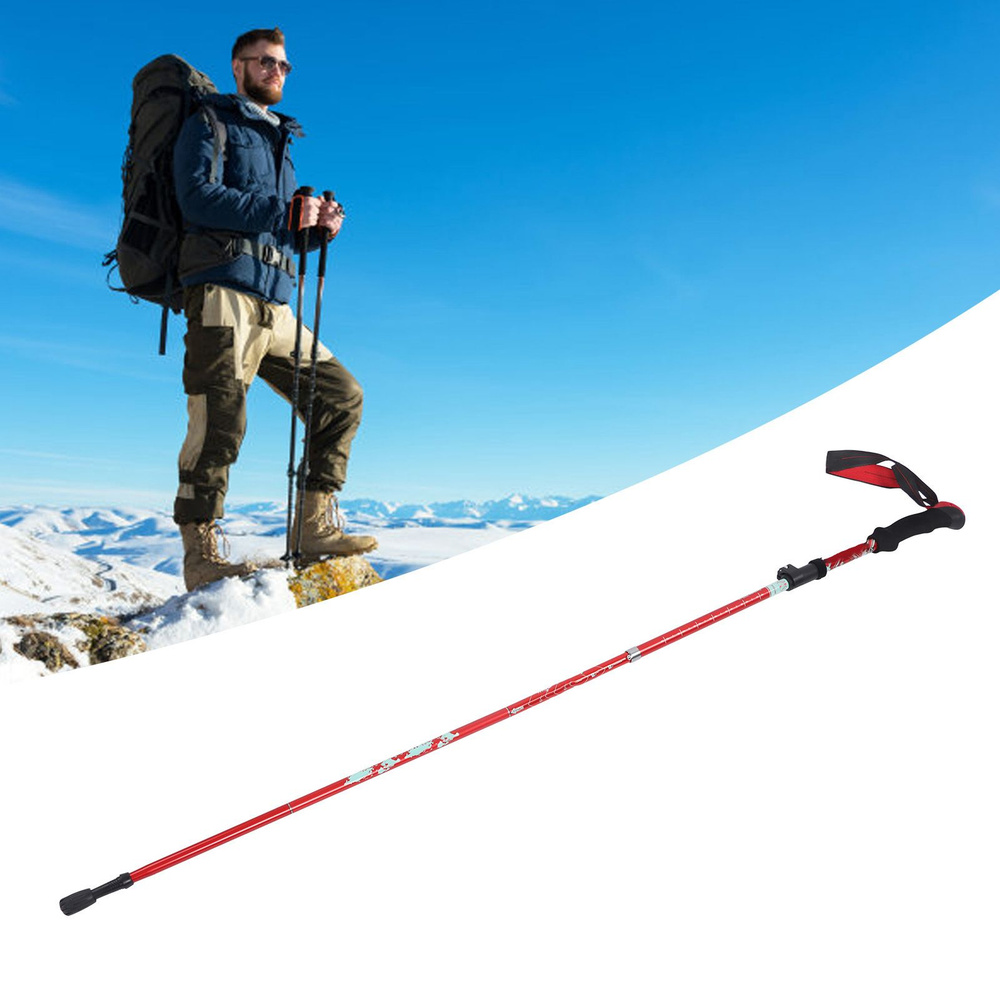 Треккинговый Шест из Алюминиевого Сплава, Телескопический, Складной ...