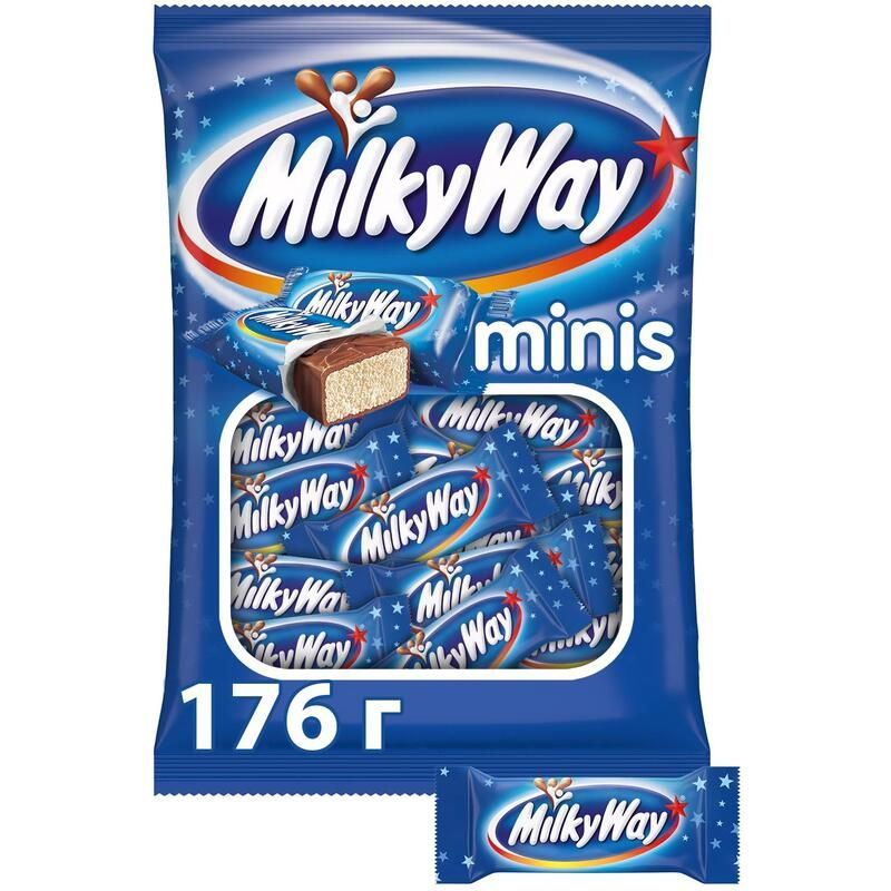 Шоколадные батончики Milky Way мини 176 г - купить с доставкой по ...
