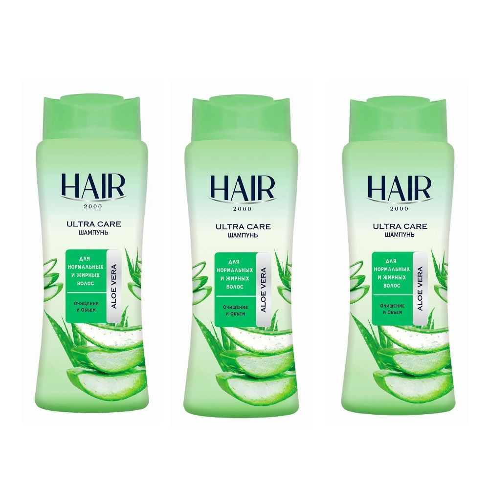 ABC Шампунь для нормальных и жирных волос Hair Ultra Care Алое Вера , 600 мл, 3 шт  #1