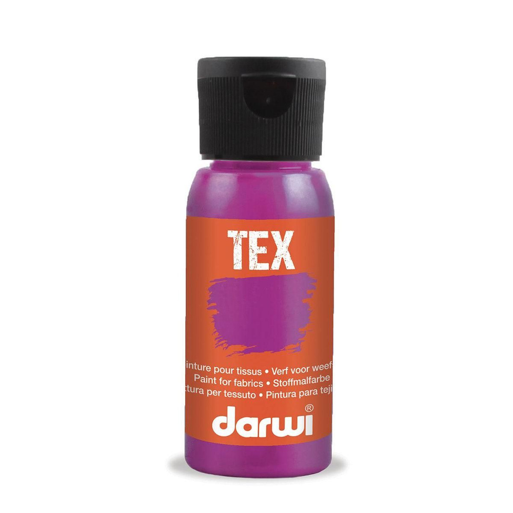 Акриловая краска Darwi "Tex", для ткани, цвет 922, Фуксия, 50 мл, DA0100050 Tex  #1