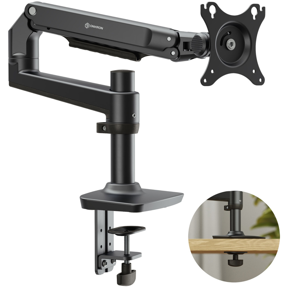 Кронштейн для монитора ONKRON MS75 настольный 17-38 дюймов, черный ...