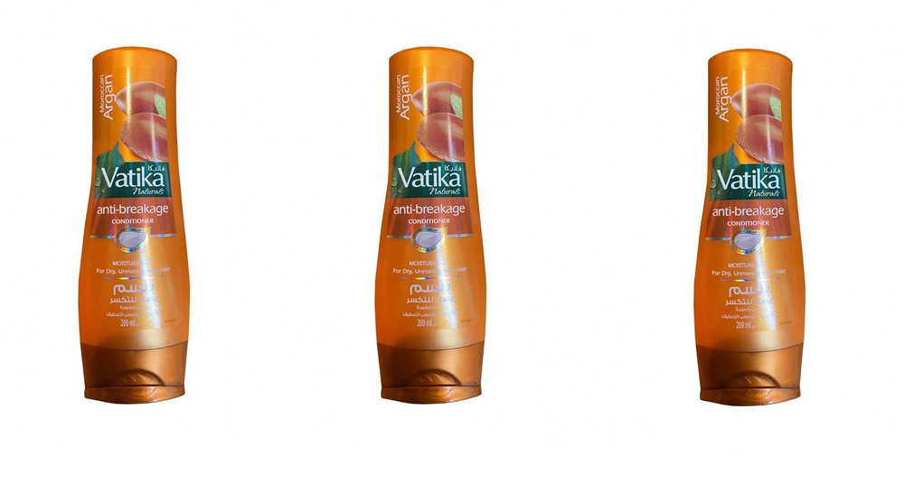 Dabur Кондиционер Naturals Мягкое увлажнение, аргана, 200 мл, 3 шт, 3 шт  #1