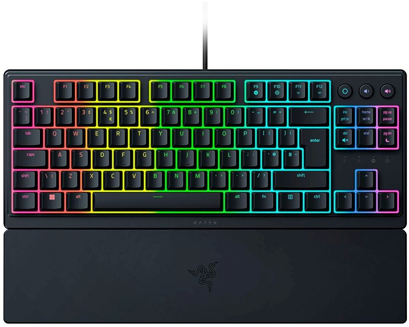 Клавиатура Razer Ornata V3 Tenkeyless, русские и английские буквы, черный (rz03-04880100-r3m1)  #1