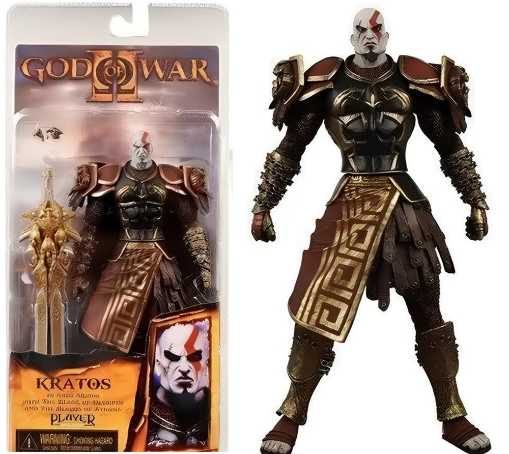 Фигурка Бог войны Кратос в доспехах Ареса / God of War 2 Kratos In Ares  Armor (18см, коробка) - купить с доставкой по выгодным ценам в  интернет-магазине OZON (834751888)