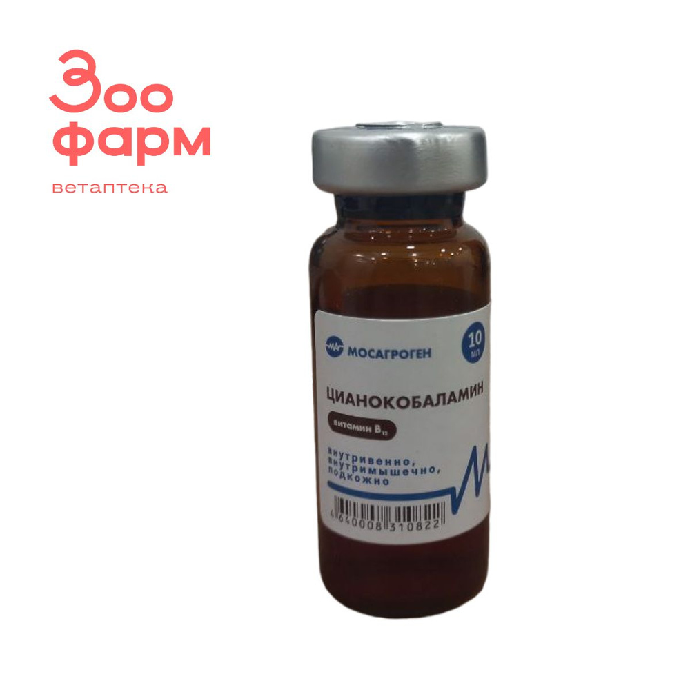 Цианокобаламин (Витамин В12), 10 мл - купить с доставкой по выгодным ...