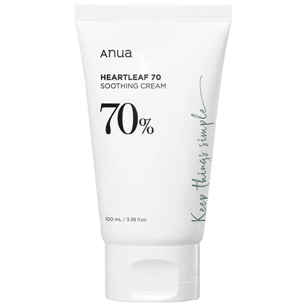 Успокаивающий крем для лица ANUA Heartleaf 70% Cream Soothing, 100 мл (увлажняющий и питательный крем #1