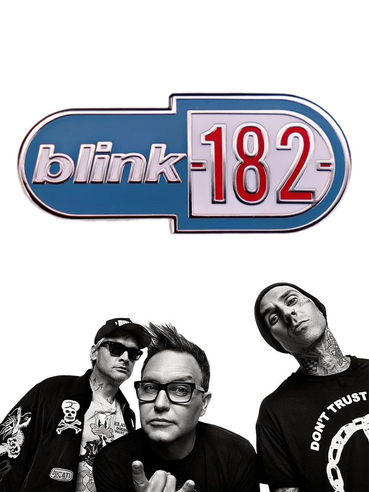 Значок панк-рок-группы Blink-182 #1