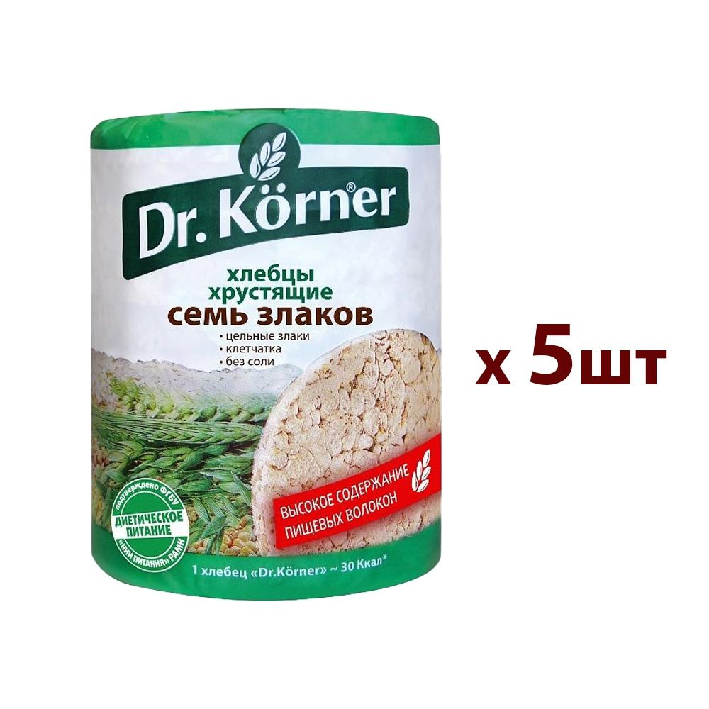 Хлебцы Dr.Korner 7 злаков 100г - 5шт #1