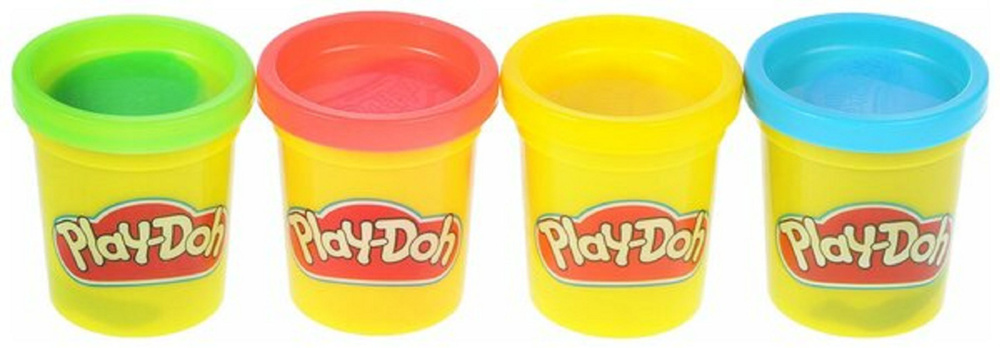 Масса для лепки Play-Doh Набор 4 банки мини 224 г (23241) #1