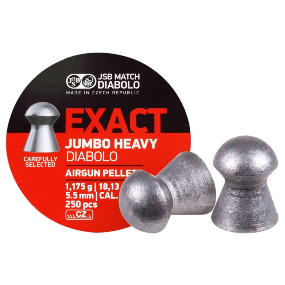 Пули для пневматического оружия Exact Jumbo Heavy 5,52 1,175г 250 шт #1