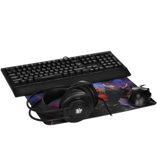 DEXP Комплект игровая мышь + клавиатура проводная Rampage, черный  #1