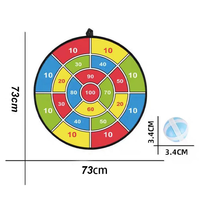 Дартс детский с мячиками 24 шт на липучках и крючком #1