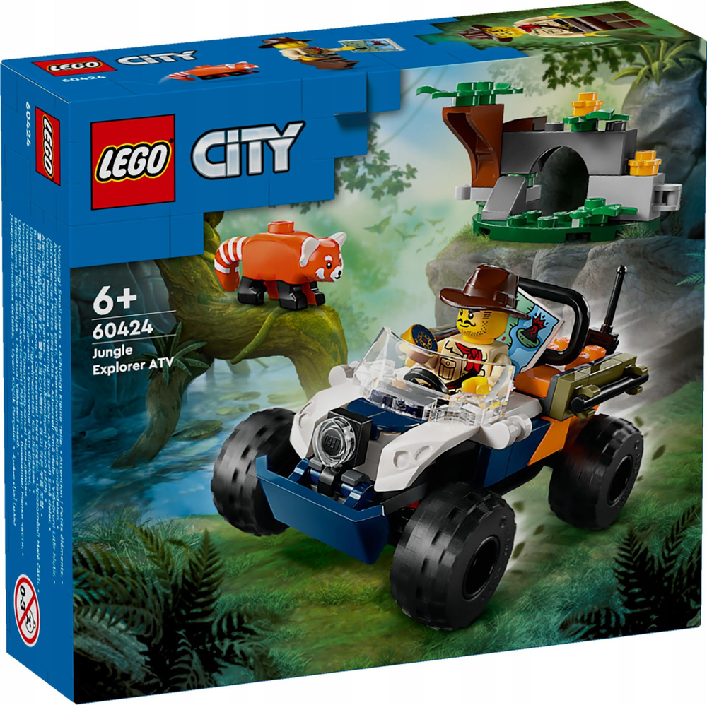 Конструктор LEGO City - Исследователь джунглей с красной пандой - Лего Сити  60424 - купить с доставкой по выгодным ценам в интернет-магазине OZON  (1585962695)