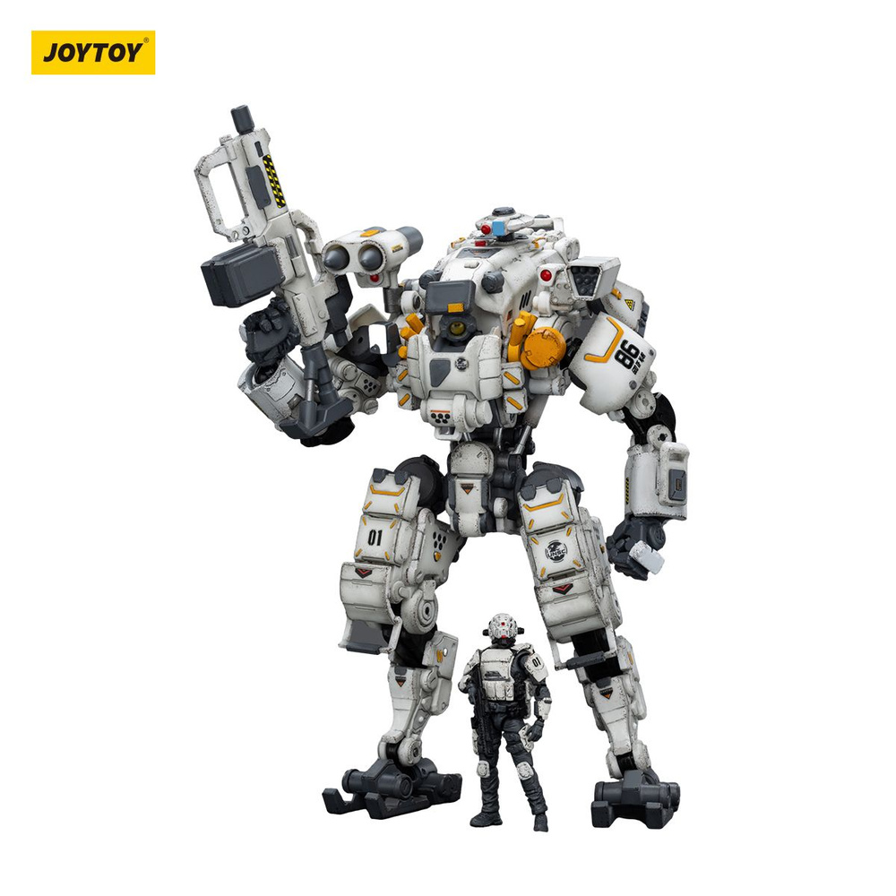 Фигурка подвижная JOYTOY 1/25 God of War 86-II Assault White Robot Военные  модели игрушек