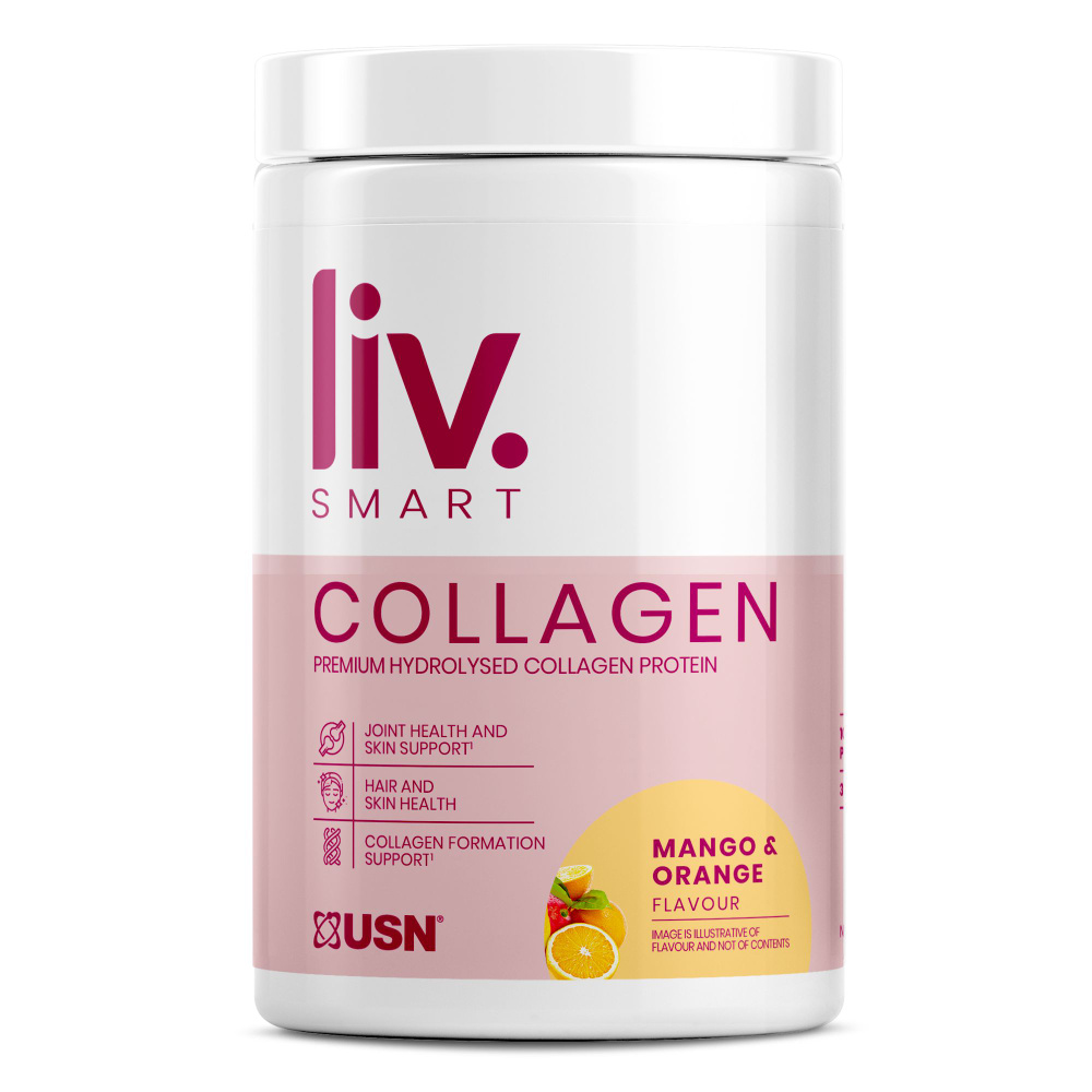 USN Liv.SMART Collagen, Премиальный гидролизованный КОЛЛАГЕН со вкусом ...
