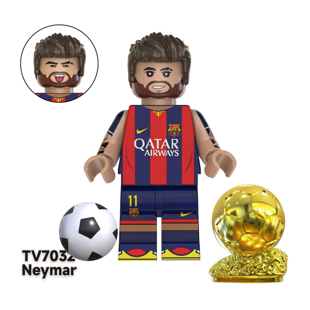 фигурок минифигурки ,FIFA World Cup футбол(Football) 4.5см-пакет/Neymar-LEGOe BW_7032  #1